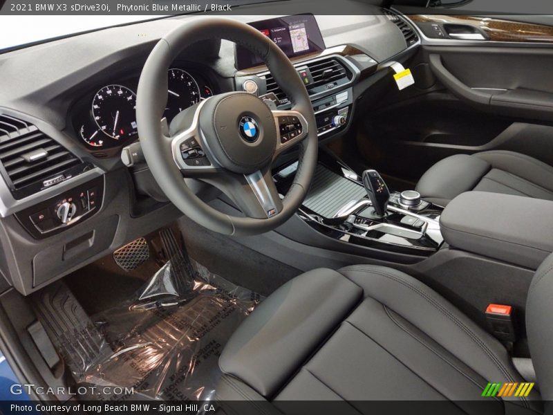 Phytonic Blue Metallic / Black 2021 BMW X3 sDrive30i