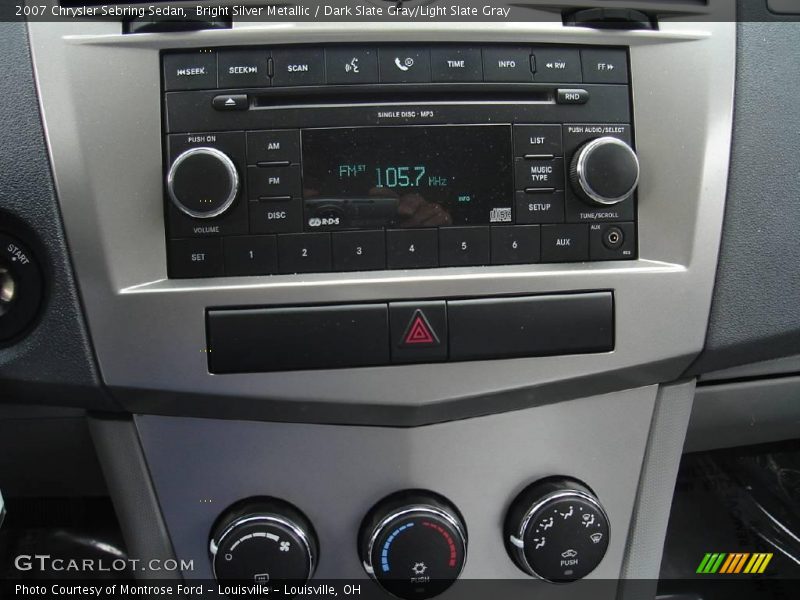 Bright Silver Metallic / Dark Slate Gray/Light Slate Gray 2007 Chrysler Sebring Sedan