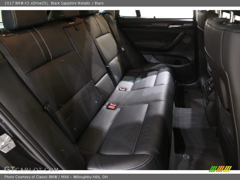 Black Sapphire Metallic / Black 2017 BMW X3 xDrive35i