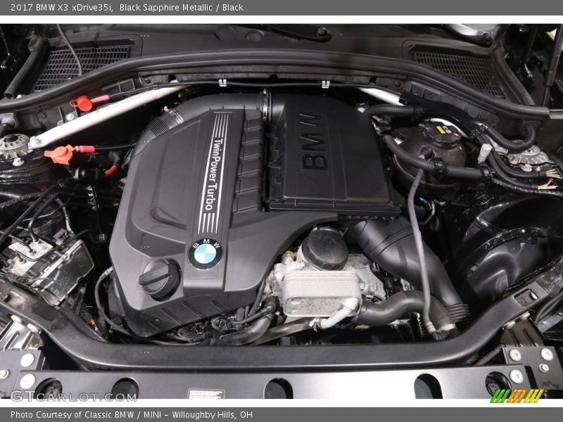 Black Sapphire Metallic / Black 2017 BMW X3 xDrive35i