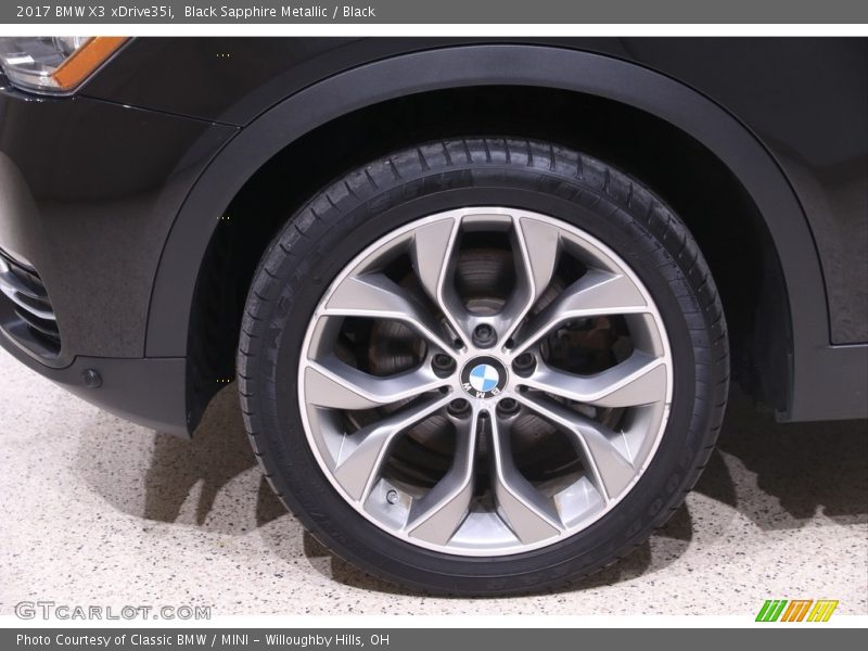 Black Sapphire Metallic / Black 2017 BMW X3 xDrive35i