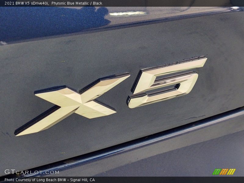 Phytonic Blue Metallic / Black 2021 BMW X5 sDrive40i