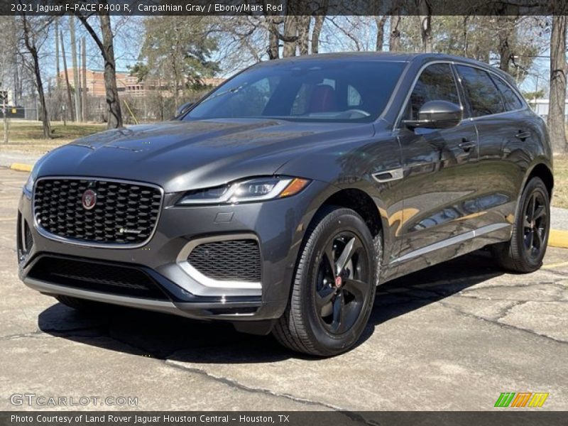 Carpathian Gray / Ebony/Mars Red 2021 Jaguar F-PACE P400 R