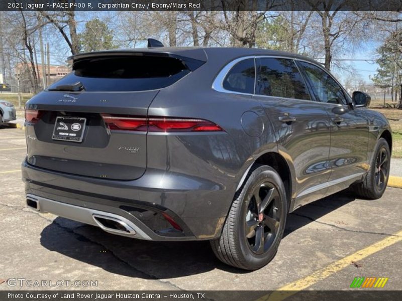 Carpathian Gray / Ebony/Mars Red 2021 Jaguar F-PACE P400 R