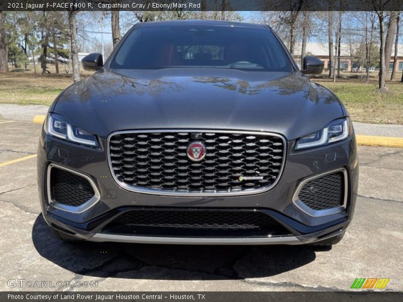 Carpathian Gray / Ebony/Mars Red 2021 Jaguar F-PACE P400 R