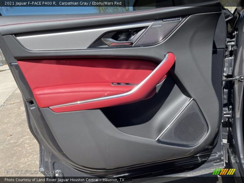 Carpathian Gray / Ebony/Mars Red 2021 Jaguar F-PACE P400 R