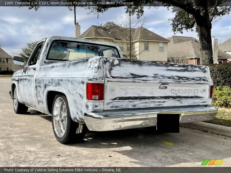 Frost White / Charcoal 1985 Chevrolet C/K C10 Custom Deluxe Regular cab