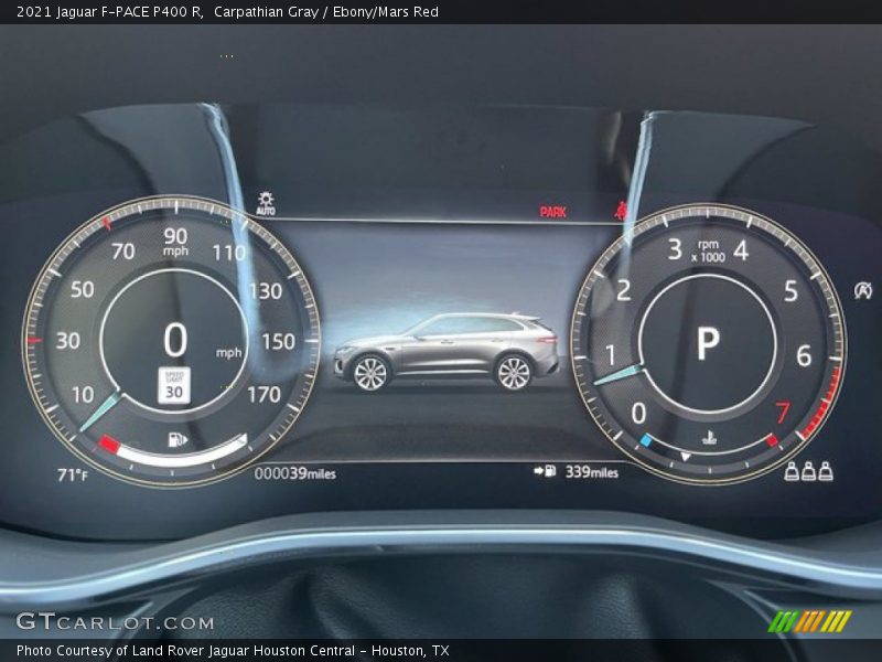 Carpathian Gray / Ebony/Mars Red 2021 Jaguar F-PACE P400 R