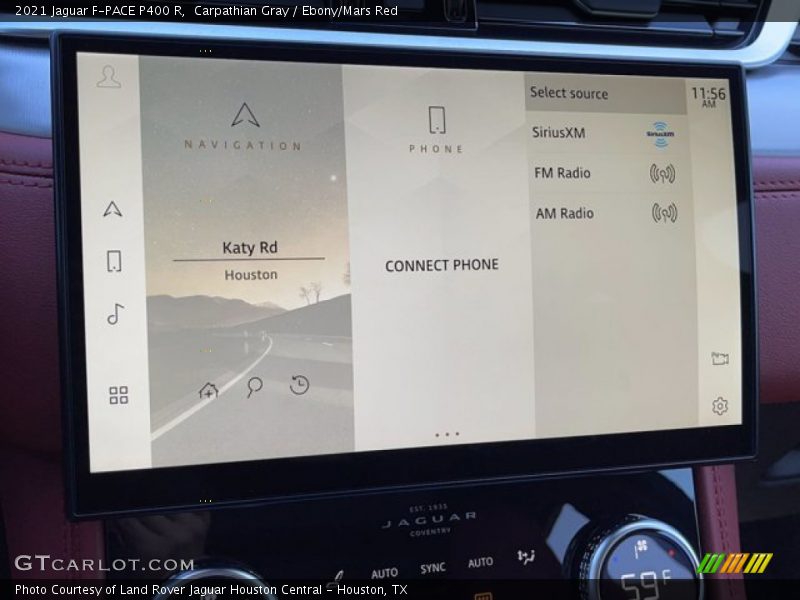Carpathian Gray / Ebony/Mars Red 2021 Jaguar F-PACE P400 R