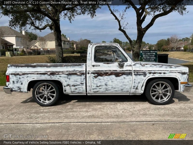 Frost White / Charcoal 1985 Chevrolet C/K C10 Custom Deluxe Regular cab