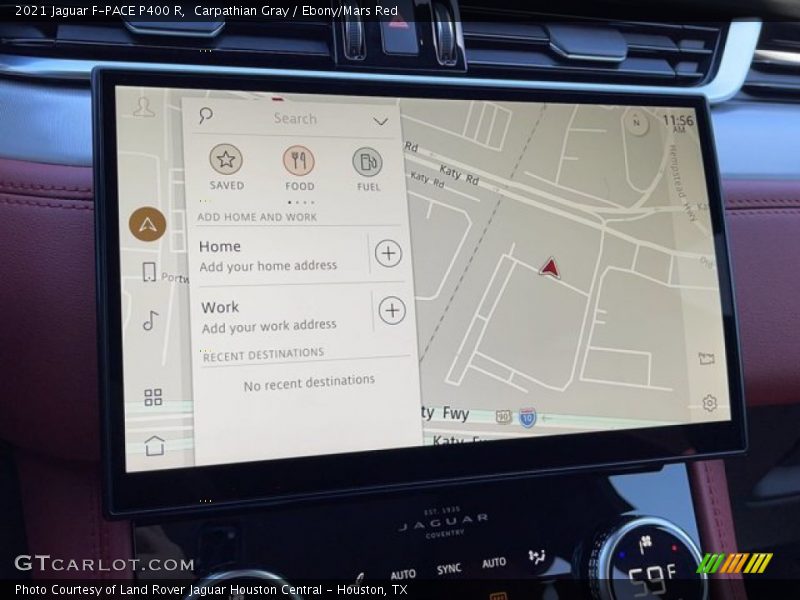 Carpathian Gray / Ebony/Mars Red 2021 Jaguar F-PACE P400 R