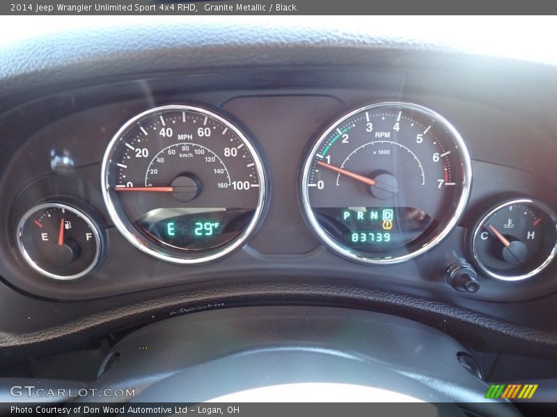  2014 Wrangler Unlimited Sport 4x4 RHD Sport 4x4 RHD Gauges