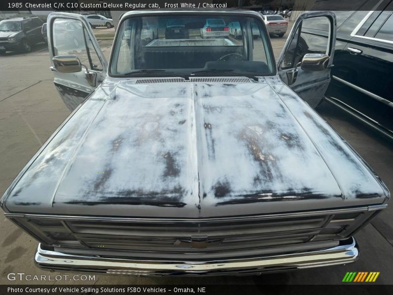 Frost White / Charcoal 1985 Chevrolet C/K C10 Custom Deluxe Regular cab