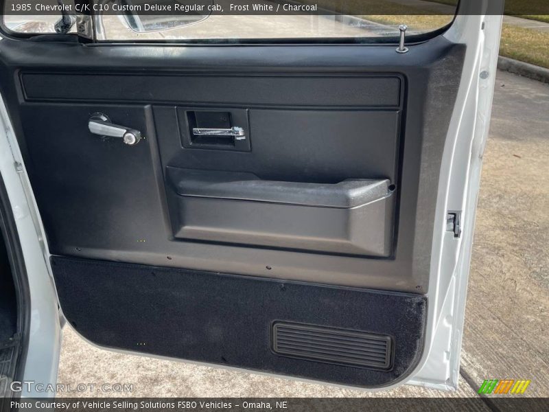Frost White / Charcoal 1985 Chevrolet C/K C10 Custom Deluxe Regular cab