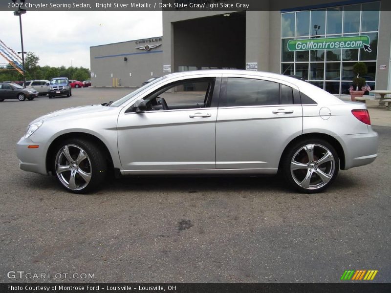 Bright Silver Metallic / Dark Slate Gray/Light Slate Gray 2007 Chrysler Sebring Sedan