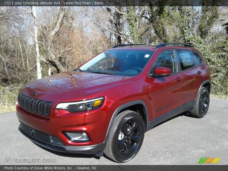 Velvet Red Pearl / Black 2021 Jeep Cherokee Altitude 4x4