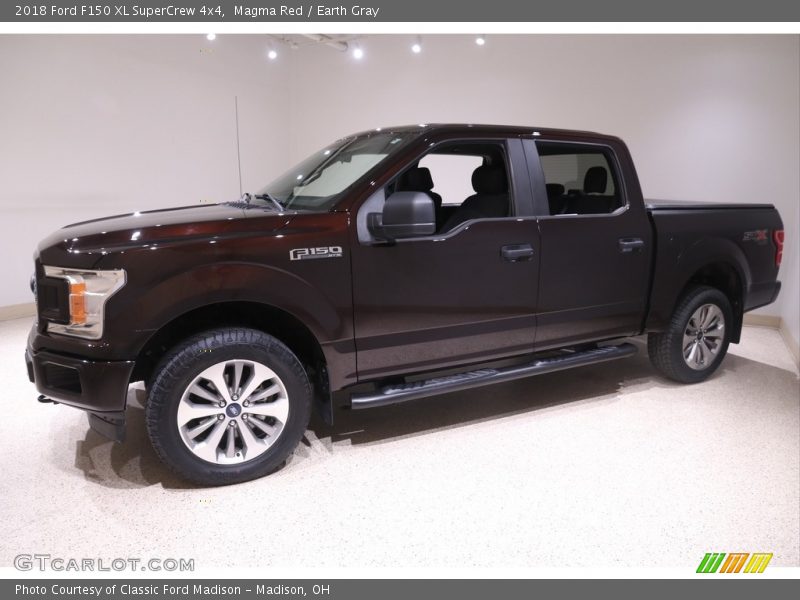 Magma Red / Earth Gray 2018 Ford F150 XL SuperCrew 4x4