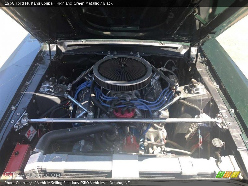 Highland Green Metallic / Black 1968 Ford Mustang Coupe