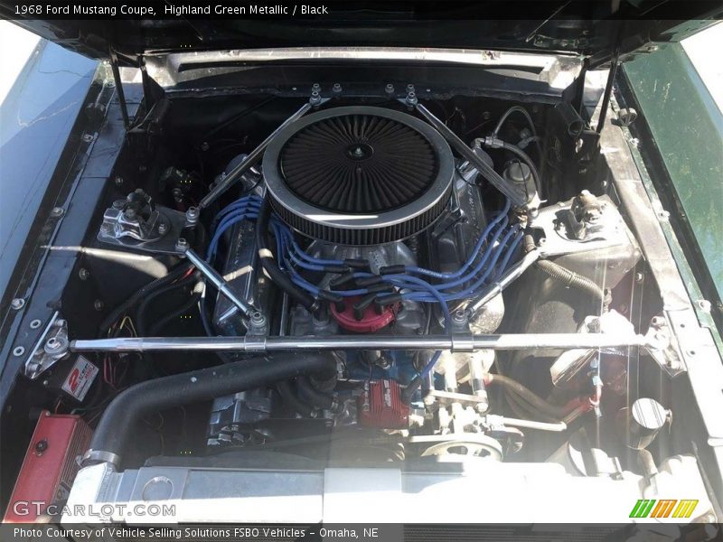 Highland Green Metallic / Black 1968 Ford Mustang Coupe