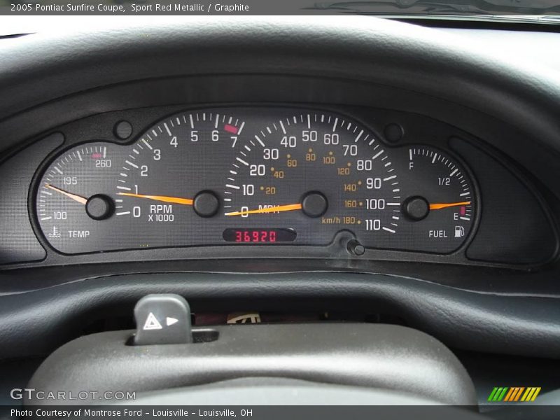 Sport Red Metallic / Graphite 2005 Pontiac Sunfire Coupe