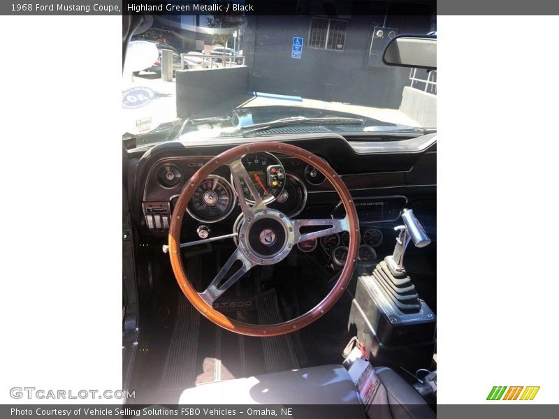 Highland Green Metallic / Black 1968 Ford Mustang Coupe
