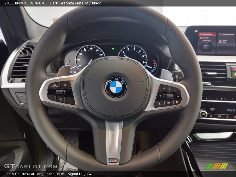 Dark Graphite Metallic / Black 2021 BMW X3 sDrive30i