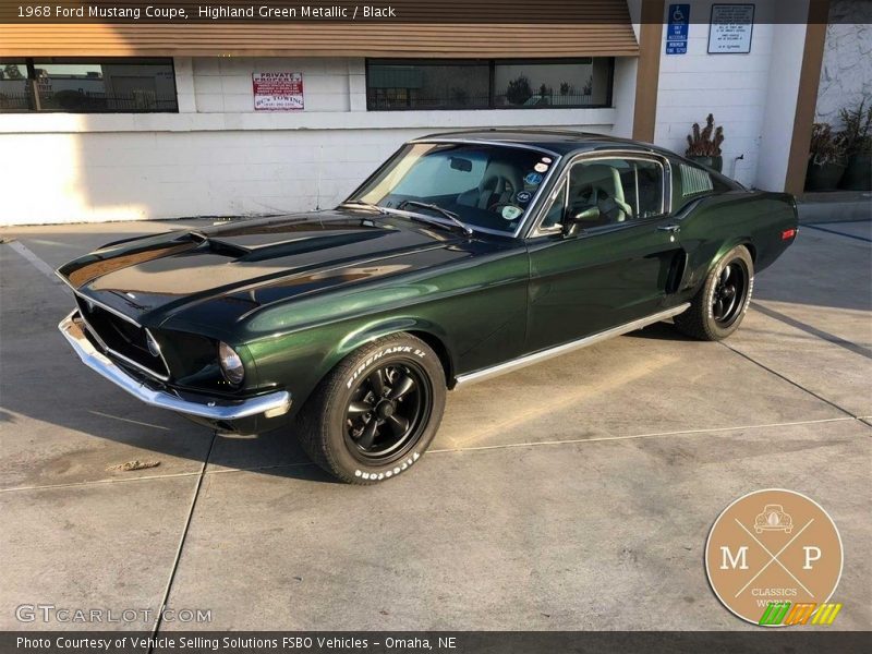 Highland Green Metallic / Black 1968 Ford Mustang Coupe