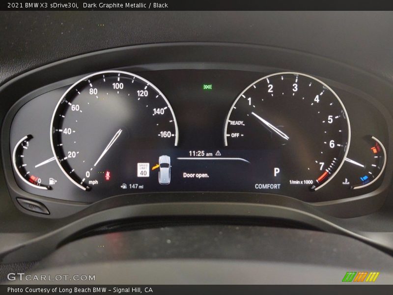 Dark Graphite Metallic / Black 2021 BMW X3 sDrive30i