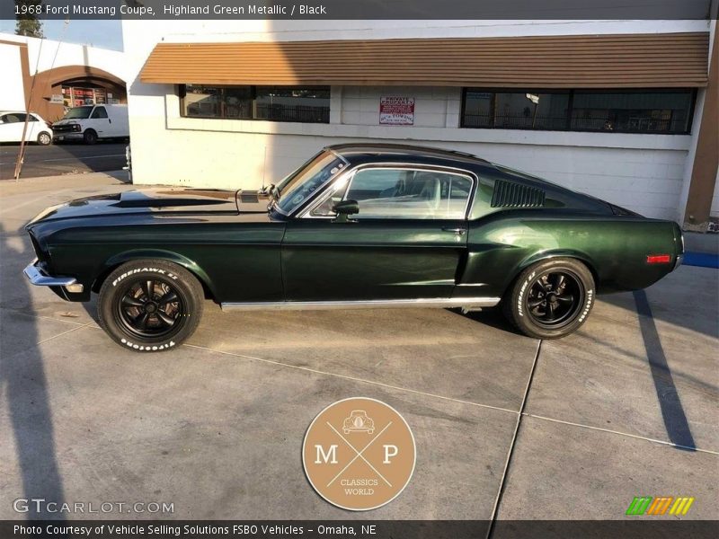Highland Green Metallic / Black 1968 Ford Mustang Coupe
