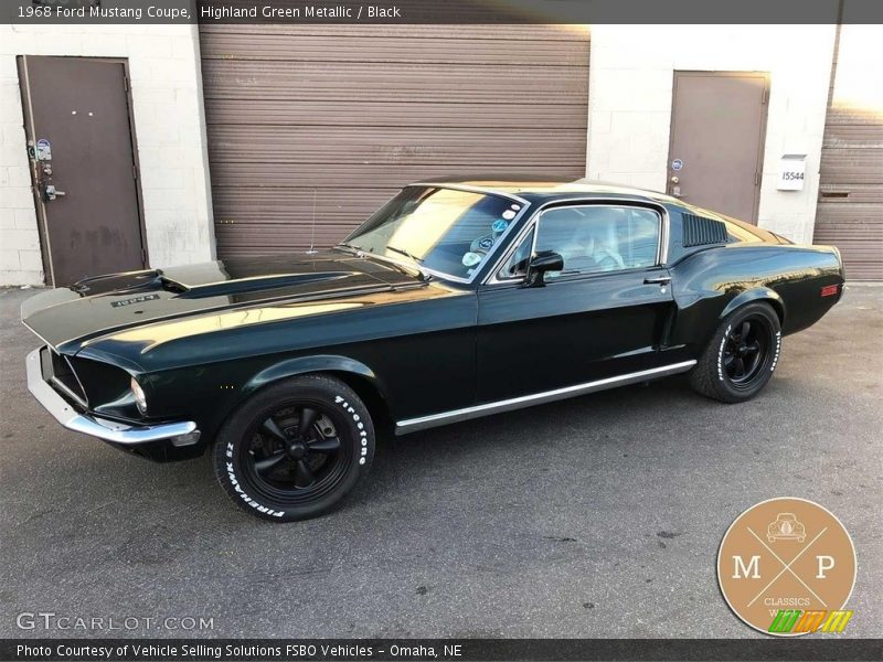 Highland Green Metallic / Black 1968 Ford Mustang Coupe