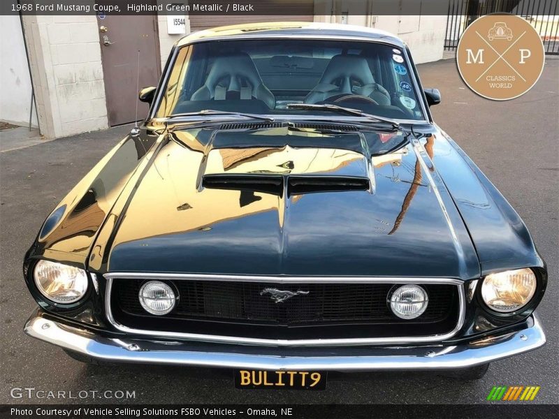 Highland Green Metallic / Black 1968 Ford Mustang Coupe