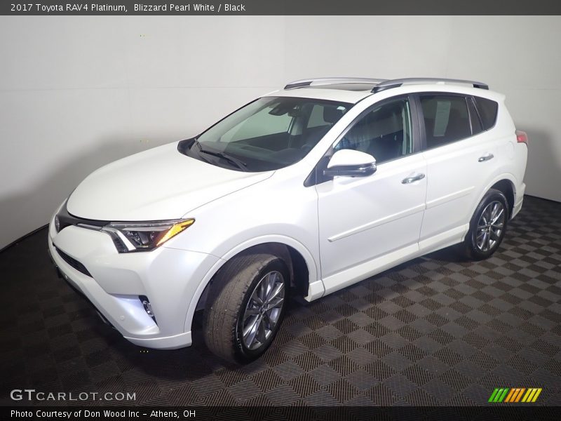 Blizzard Pearl White / Black 2017 Toyota RAV4 Platinum