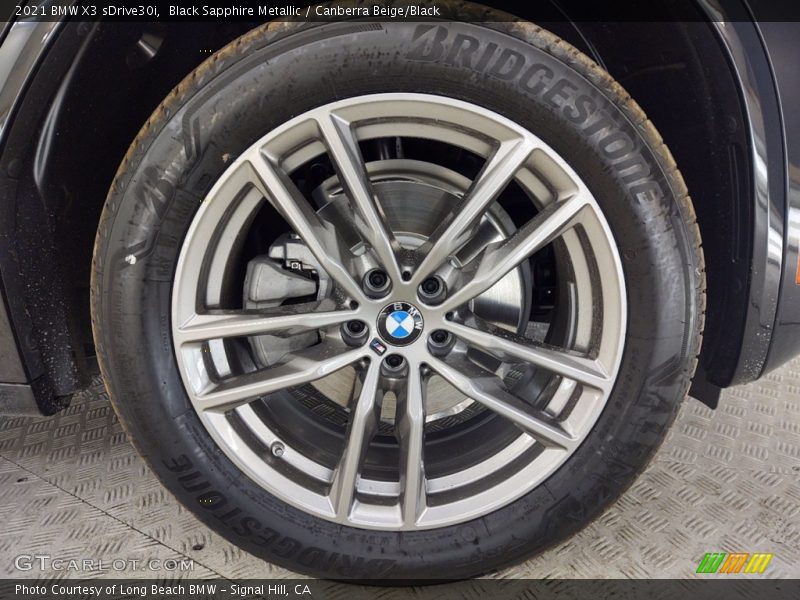 Black Sapphire Metallic / Canberra Beige/Black 2021 BMW X3 sDrive30i