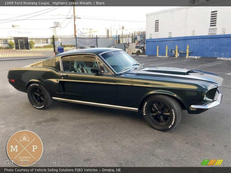 Highland Green Metallic / Black 1968 Ford Mustang Coupe