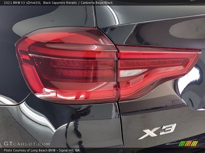 Black Sapphire Metallic / Canberra Beige/Black 2021 BMW X3 sDrive30i