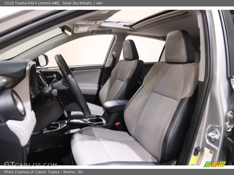Silver Sky Metallic / Ash 2018 Toyota RAV4 Limited AWD
