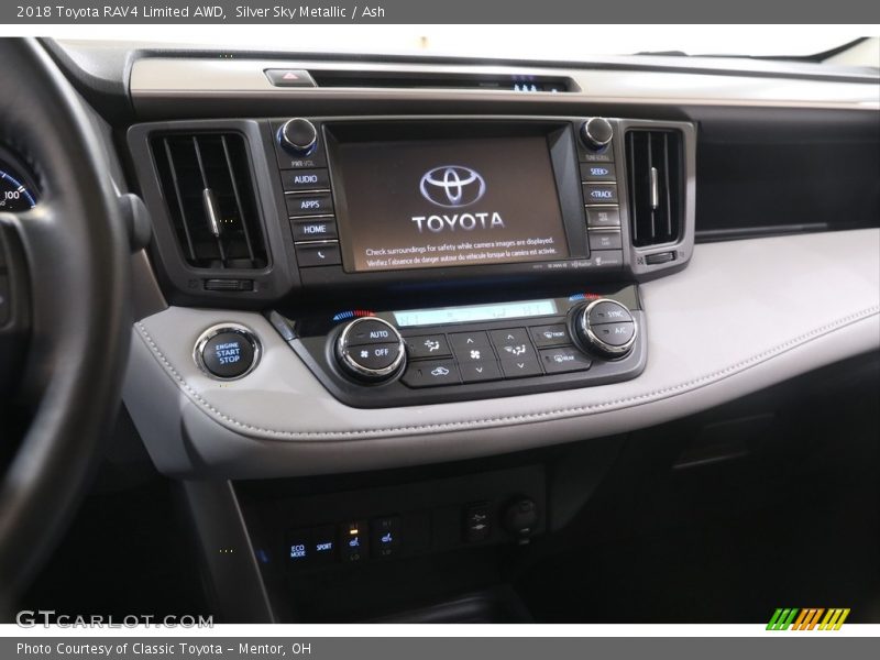 Silver Sky Metallic / Ash 2018 Toyota RAV4 Limited AWD