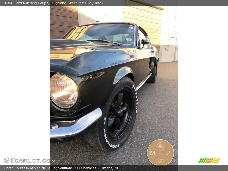 Highland Green Metallic / Black 1968 Ford Mustang Coupe