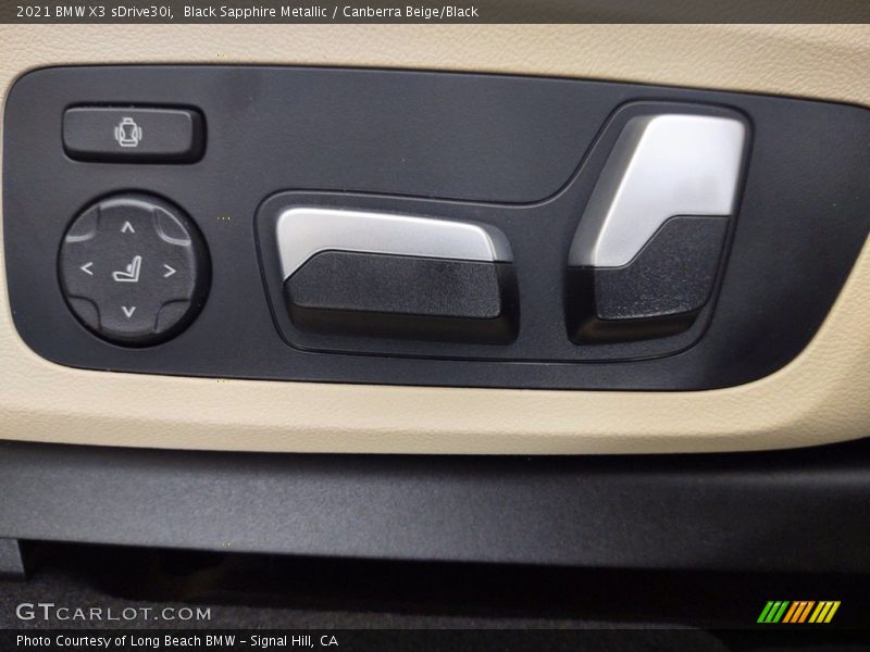 Black Sapphire Metallic / Canberra Beige/Black 2021 BMW X3 sDrive30i