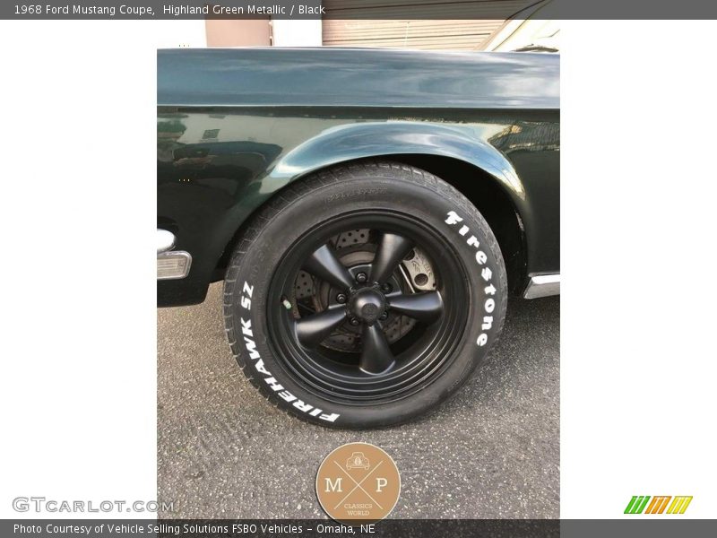Highland Green Metallic / Black 1968 Ford Mustang Coupe