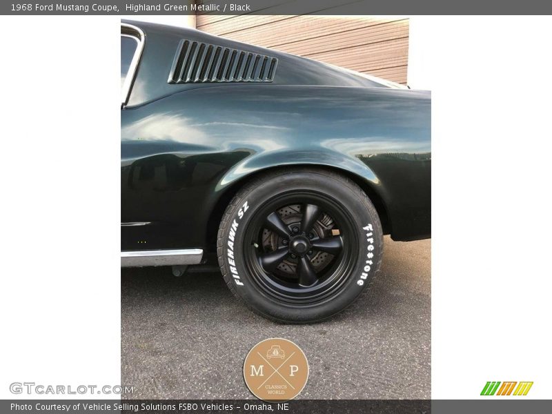 Highland Green Metallic / Black 1968 Ford Mustang Coupe