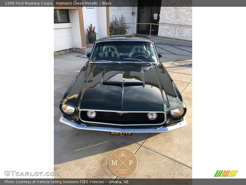 Highland Green Metallic / Black 1968 Ford Mustang Coupe