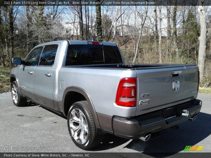 Billet Silver Metallic / Light Frost Beige/Mountain Brown 2021 Ram 1500 Long Horn Crew Cab 4x4