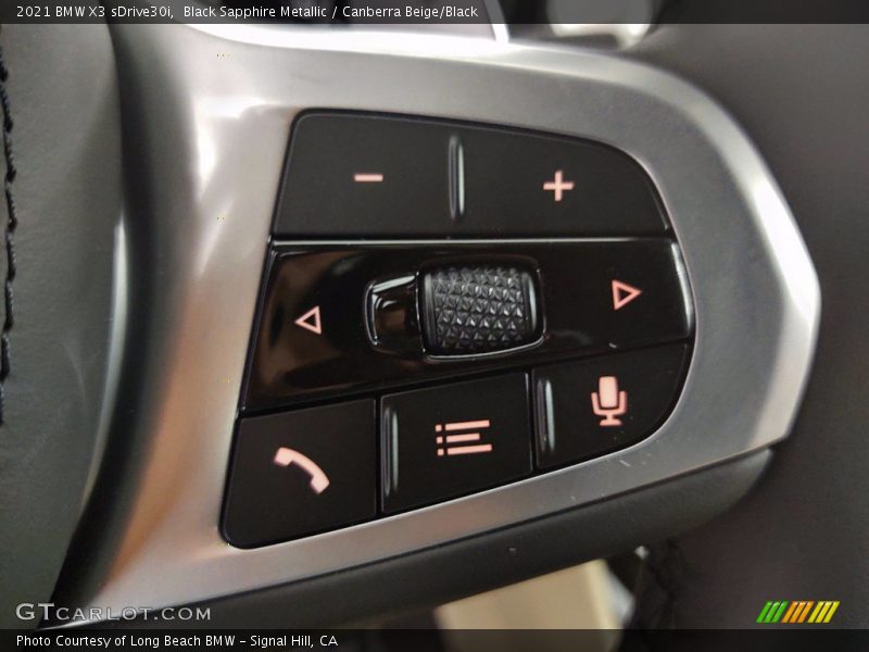 Black Sapphire Metallic / Canberra Beige/Black 2021 BMW X3 sDrive30i
