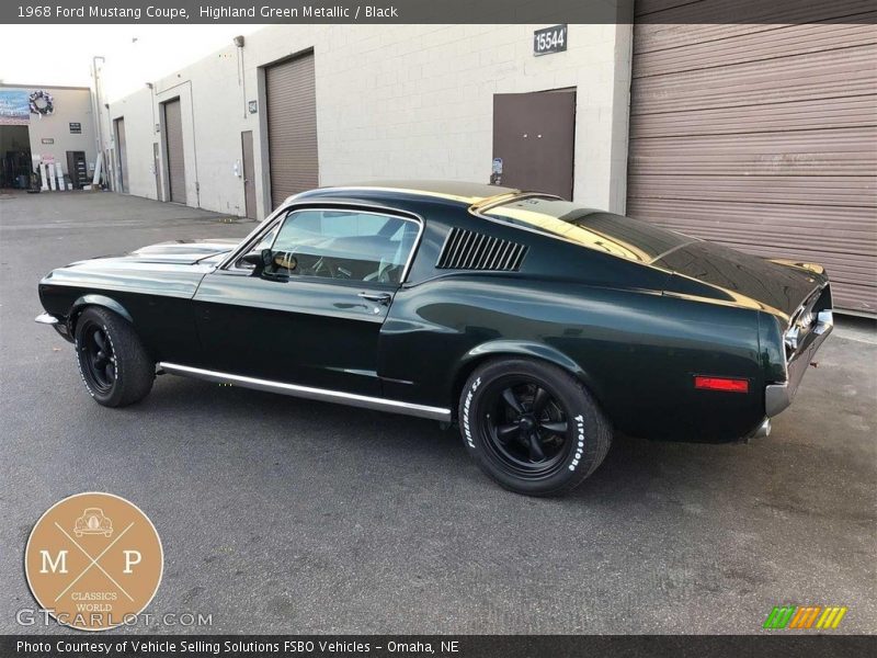 Highland Green Metallic / Black 1968 Ford Mustang Coupe