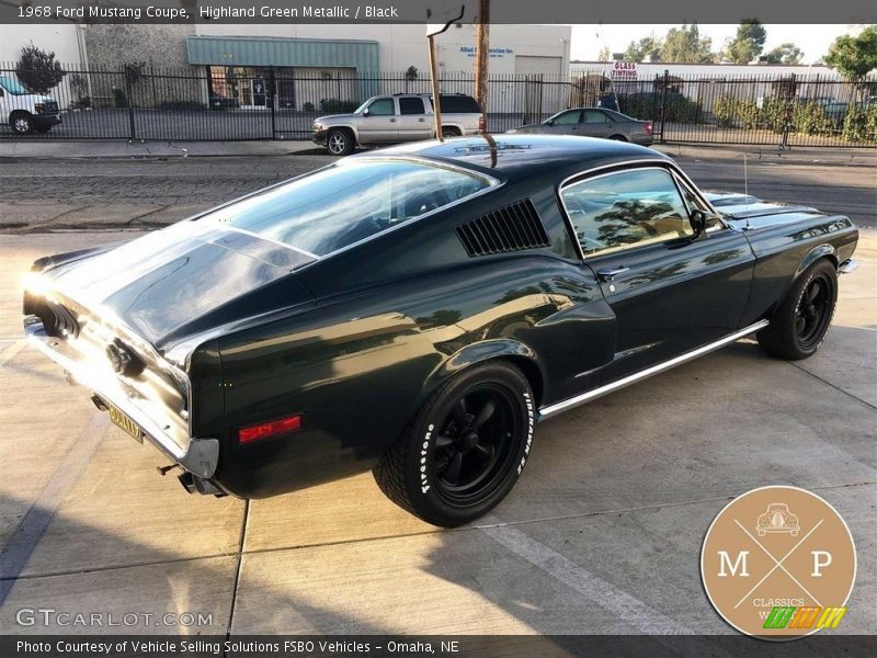 Highland Green Metallic / Black 1968 Ford Mustang Coupe