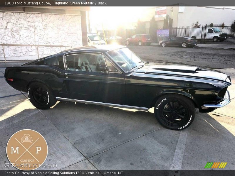 Highland Green Metallic / Black 1968 Ford Mustang Coupe