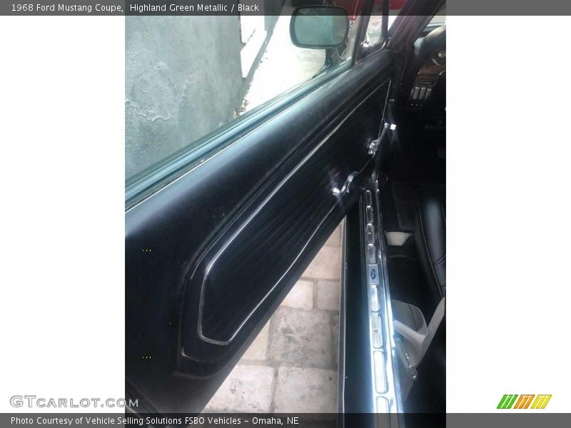 Highland Green Metallic / Black 1968 Ford Mustang Coupe