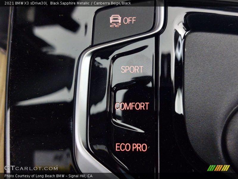 Black Sapphire Metallic / Canberra Beige/Black 2021 BMW X3 sDrive30i