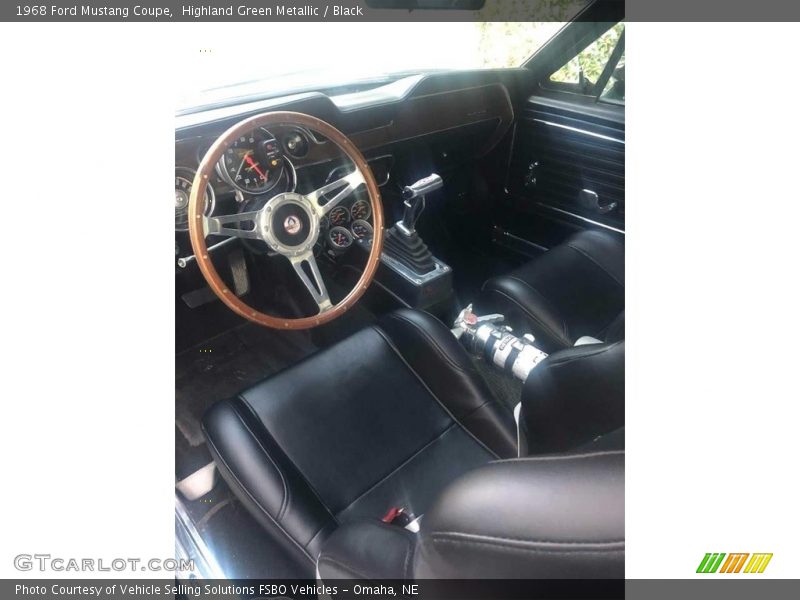 Highland Green Metallic / Black 1968 Ford Mustang Coupe